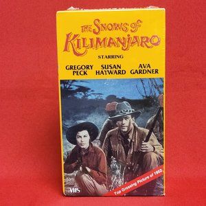The Snows of Kilimanjaro 1952 VHS New Sealed